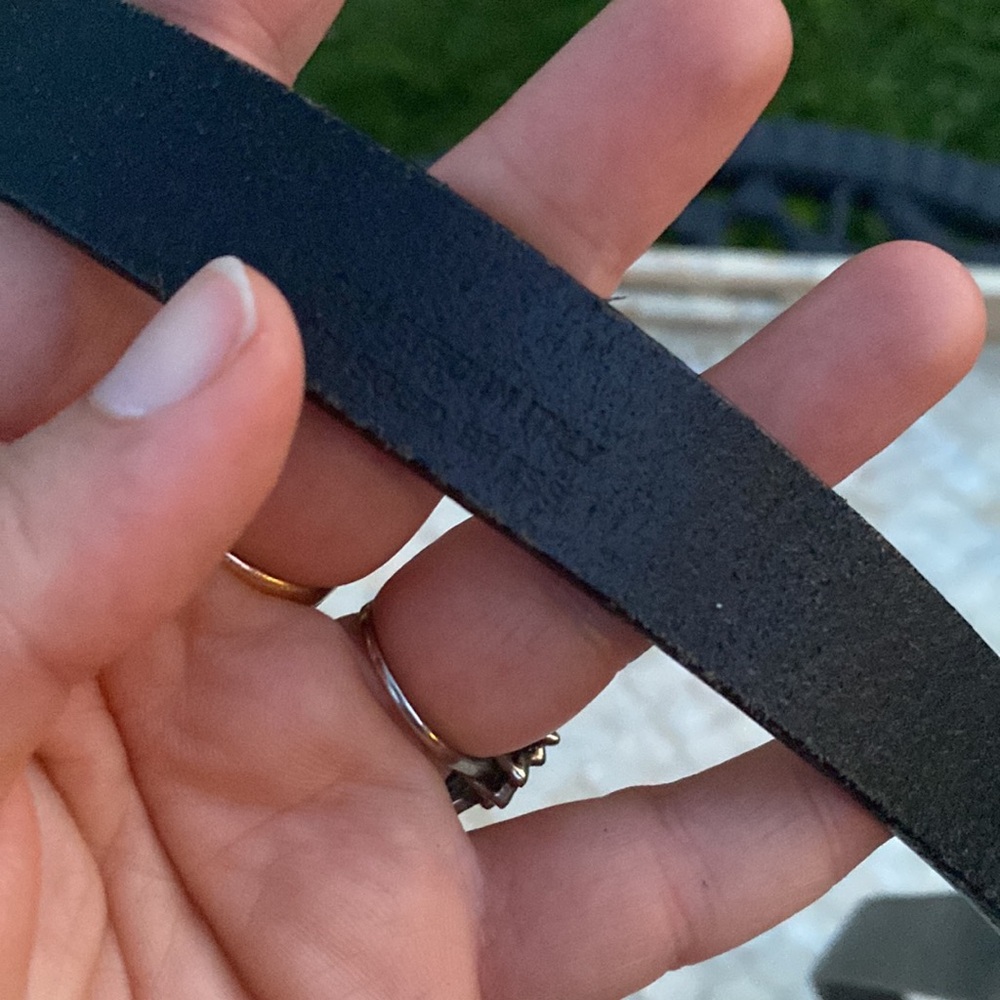 Coach black/silver genuine leather belt - Picture 6 of 11